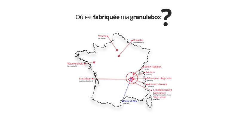 Boite à Granule - Granule Box - Rangement pour Pellets - Fabriqué en France  (Octo)(Capacité de 55kg) : : Bricolage